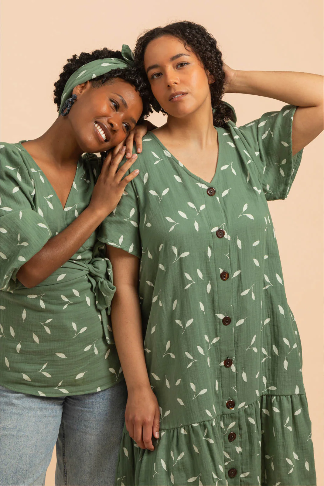 Wrap Blouse, Sage Wind - Image 9