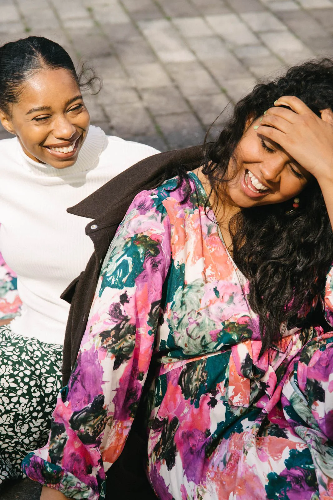 Wrap Midi Dress, Aquarelle - Image 5