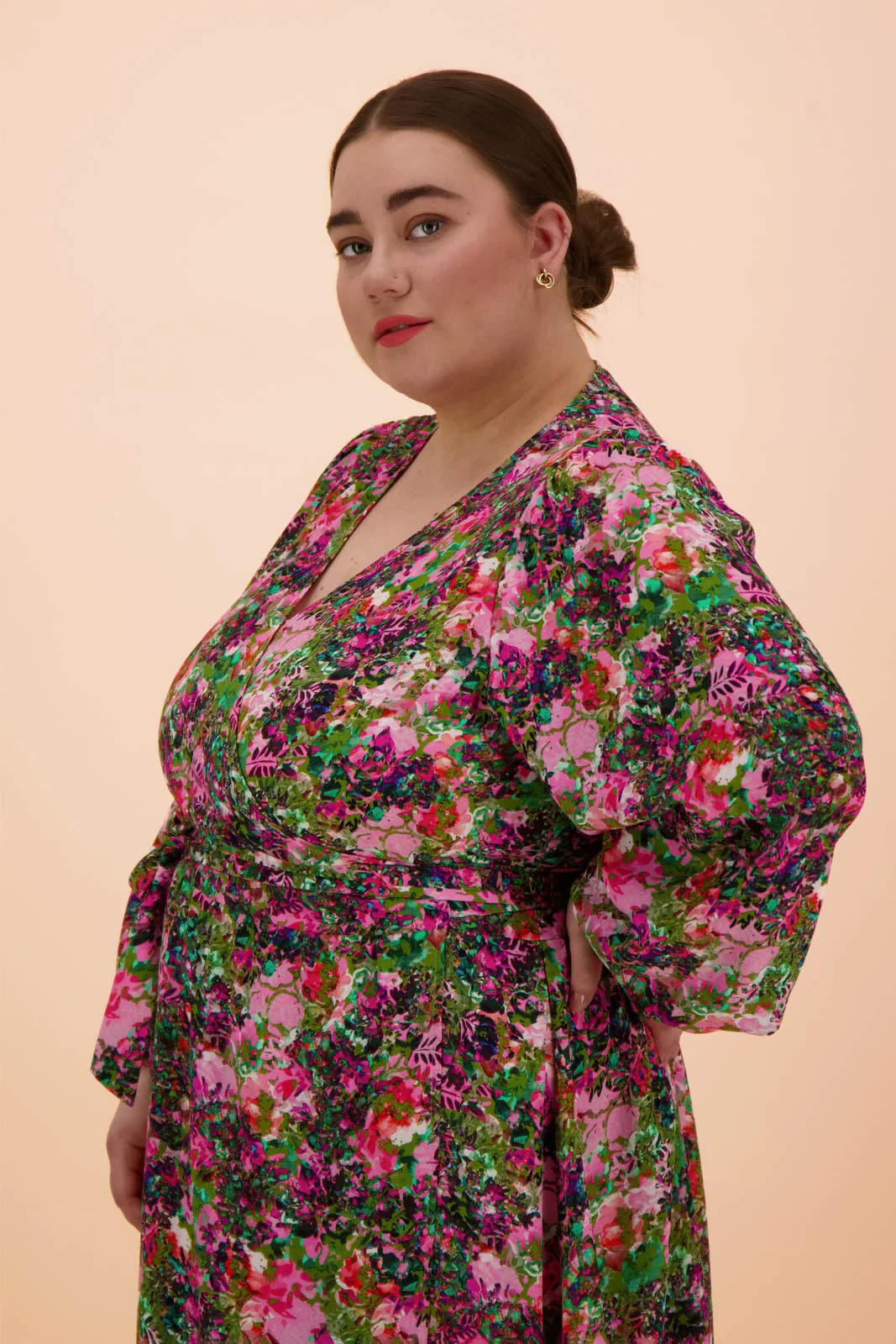 Wrap Dress, Blooming Forest Bright - Image 10