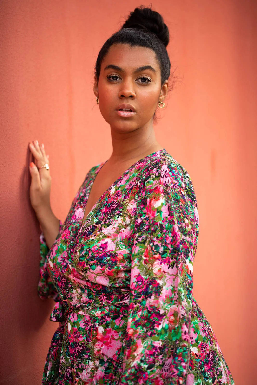 Wrap Dress, Blooming Forest Bright - Image 5